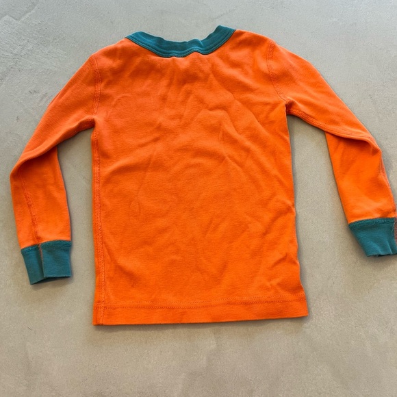 HANNA ANDERSSON Halloween Jack-o’-lantern Longjohn Pajamas, Orange Black, 3T - Picture 5 of 9